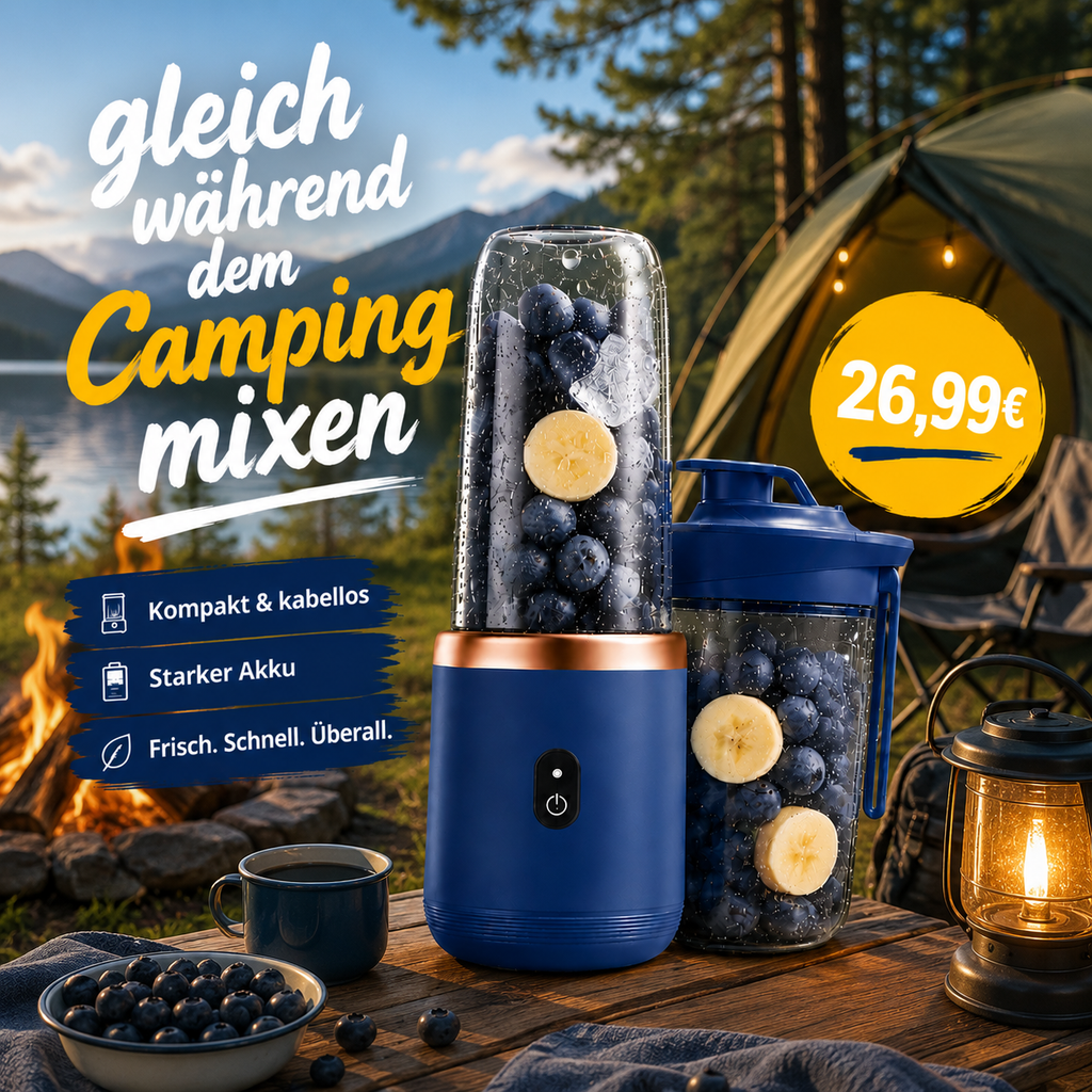 Mix & Go Reise-Mixer – Frische Smoothies jederzeit und überall