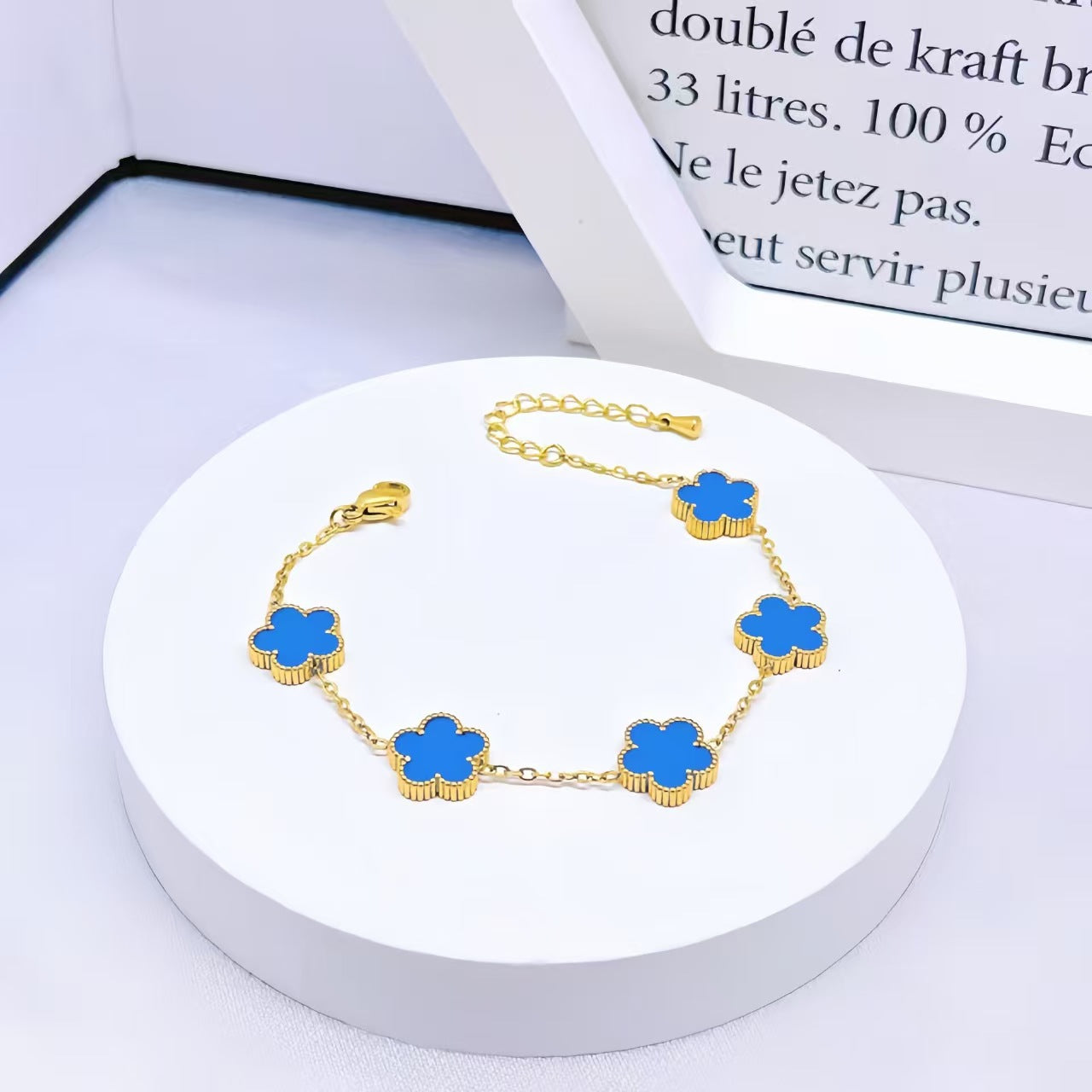 Double-Sided Clover Bracelet - 18K Gold Plated