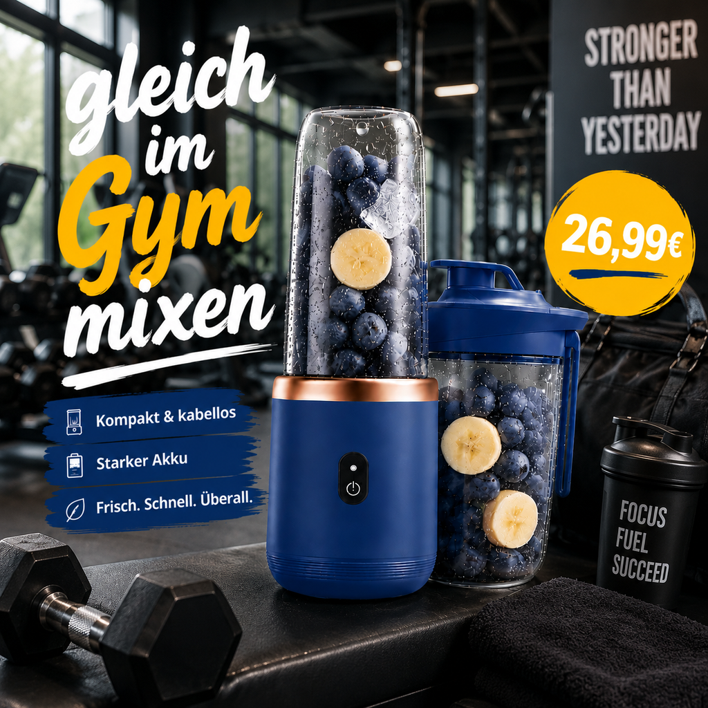 Mix & Go Reise-Mixer – Frische Smoothies jederzeit und überall
