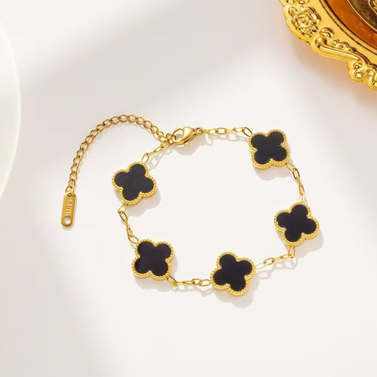 Double-Sided Clover Bracelet - 18K Gold Plated