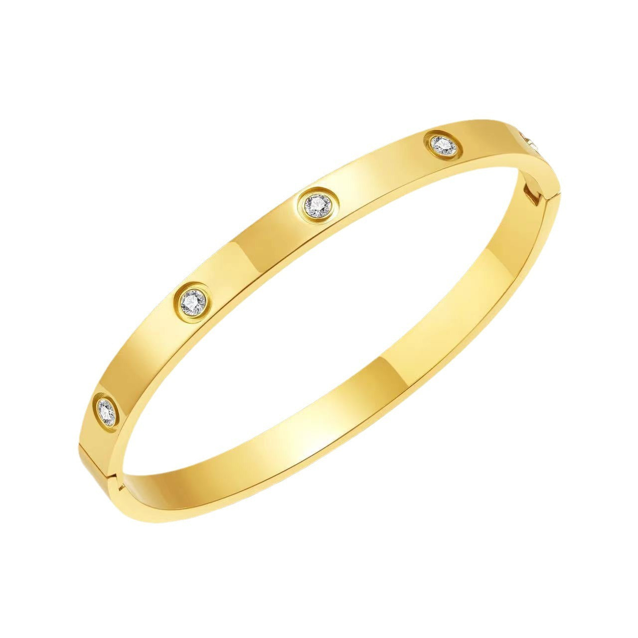 Lovers Stone-Set Bangle