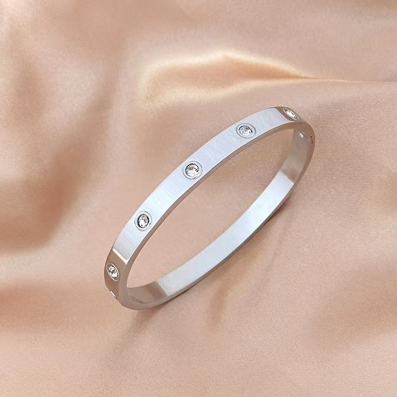 Lovers Stone-Set Bangle