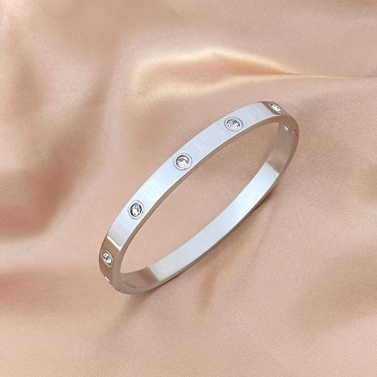 Lovers Stone-Set Bangle