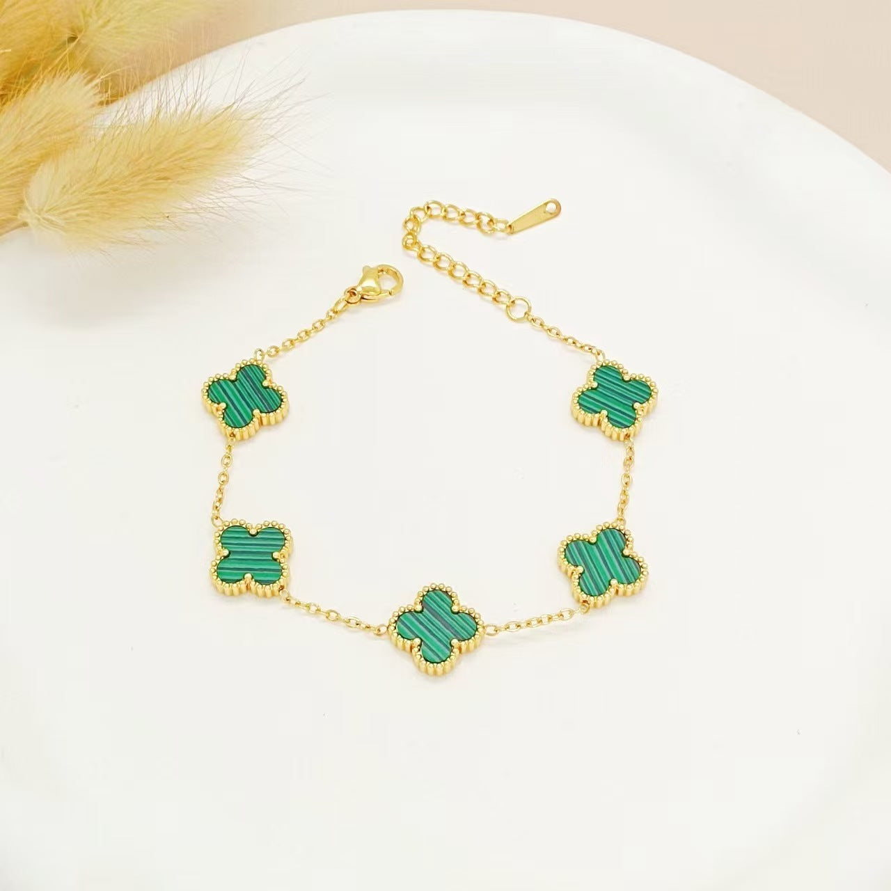 Double-Sided Clover Bracelet - 18K Gold Plated