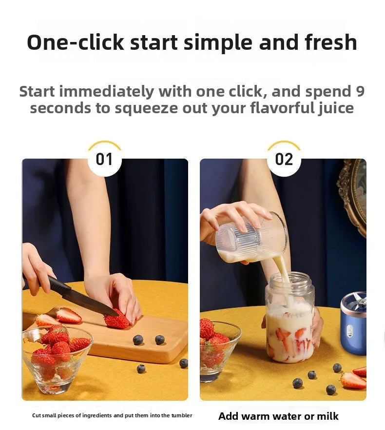 Mix & Go Mini Blender – Fresh Smoothies Anytime, Anywhere