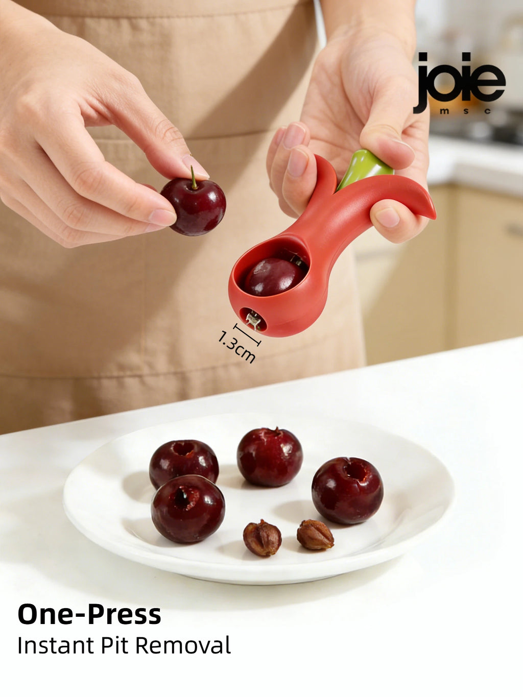 Premium Cherry Pitter – Quick & Easy One-Press Cherry Seed Remover