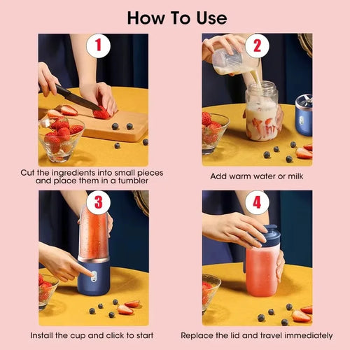 Mix & Go Mini Blender – Fresh Smoothies Anytime, Anywhere