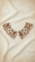 Handmade crochet lace collar