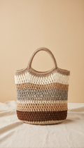 Handcrafted crochet market tote bag